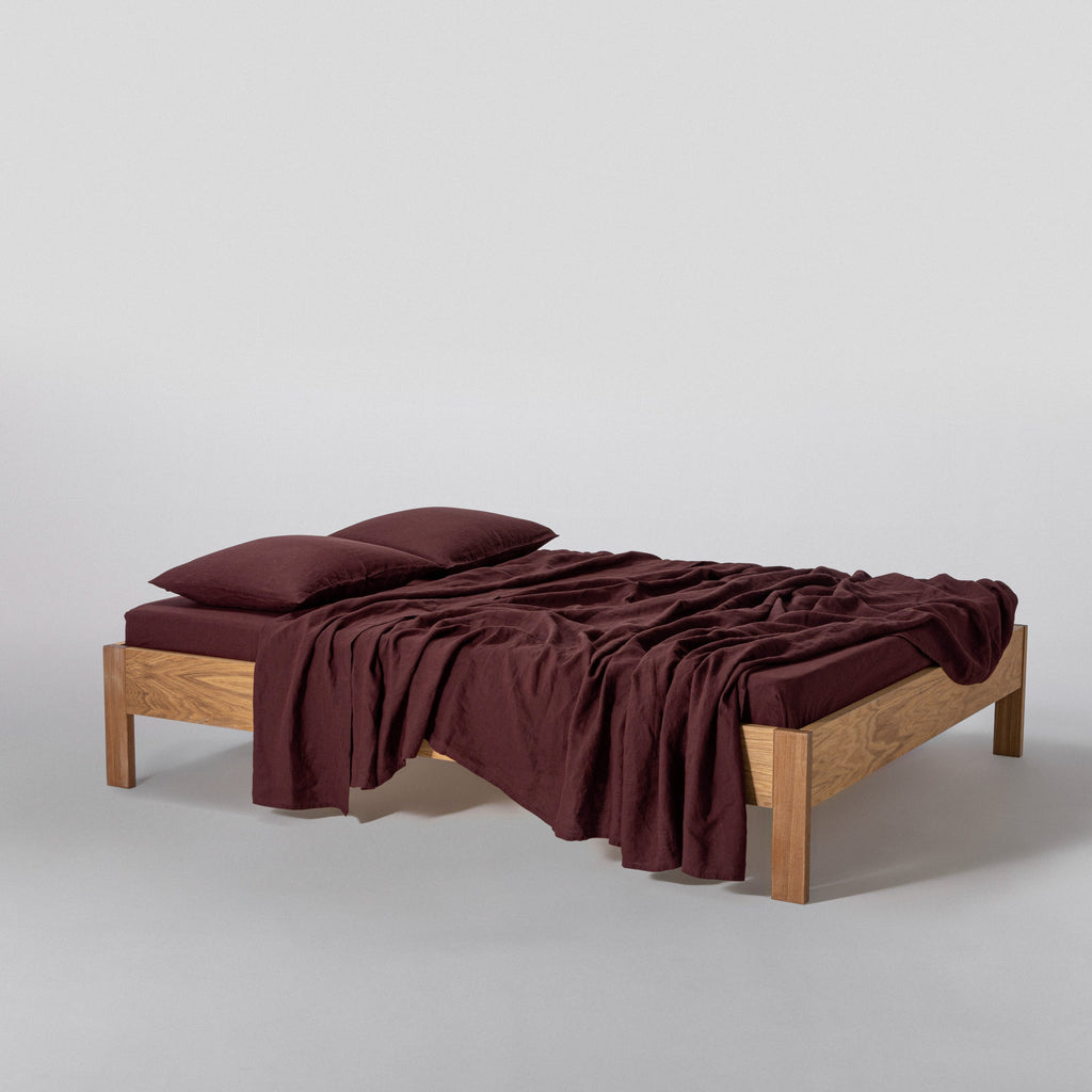 Drap Plat En Lin Lavé 190G/M² - Vignes