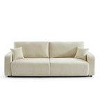 Livio - Canapé Droit 3 Places - Tissu Beige