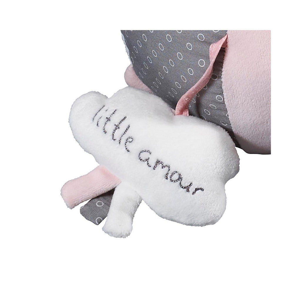Balle D'Activité Bébé En Velours Rose
