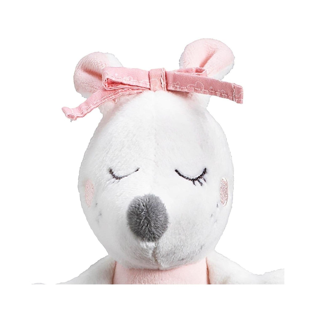 Hochet Petite Souris Danseuse Étoile En Velours Rose