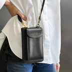 Pochette Bandoulière Étui Portable, Portefeuille London - Noir