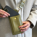 Pochette Bandoulière Étui Portable, Portefeuille London - Khaki