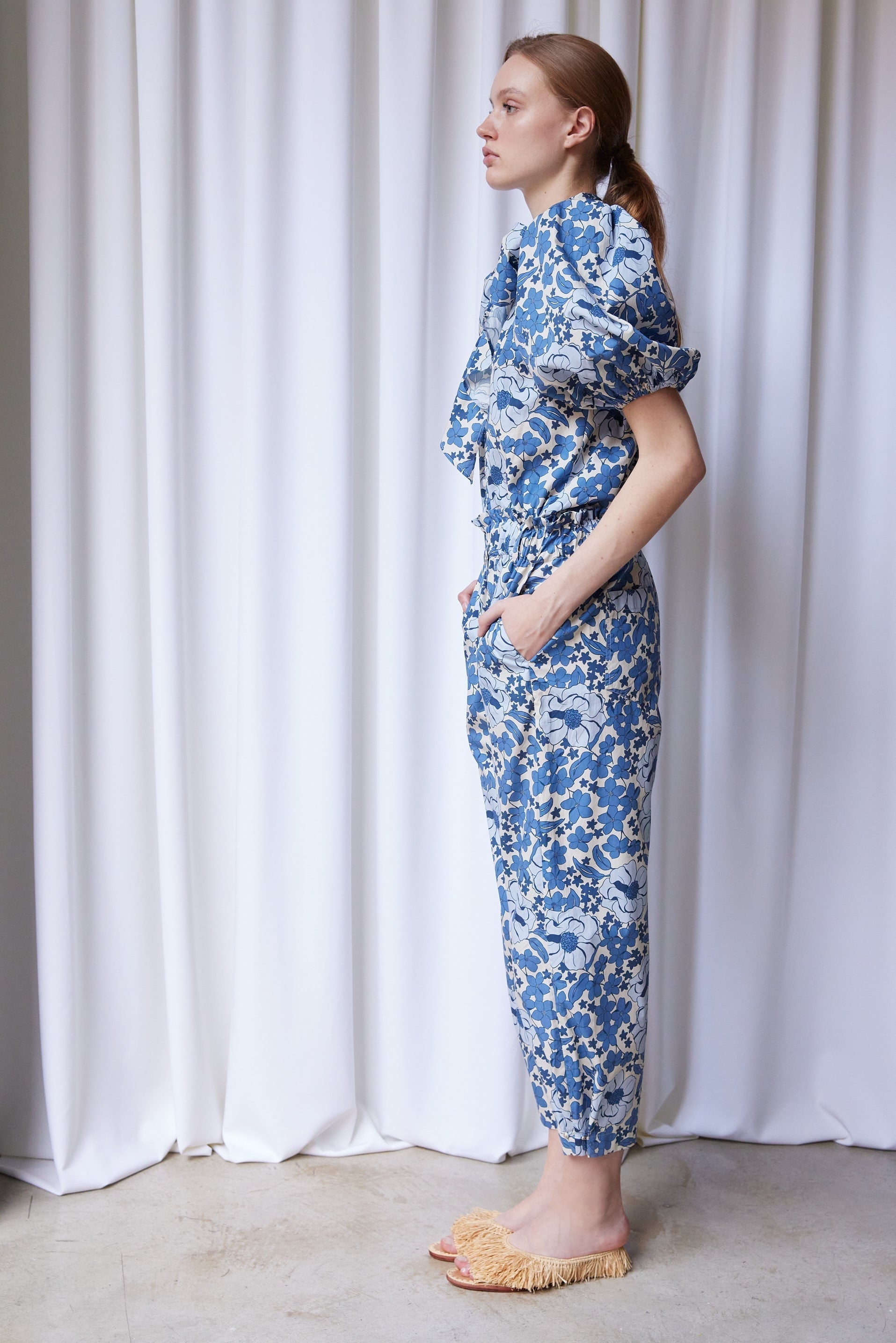 Pantalon Thais Blue Bloom