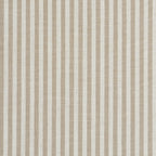 Louison - Tête De Lit - Tissu Lin Rayé - Blanc Et Beige