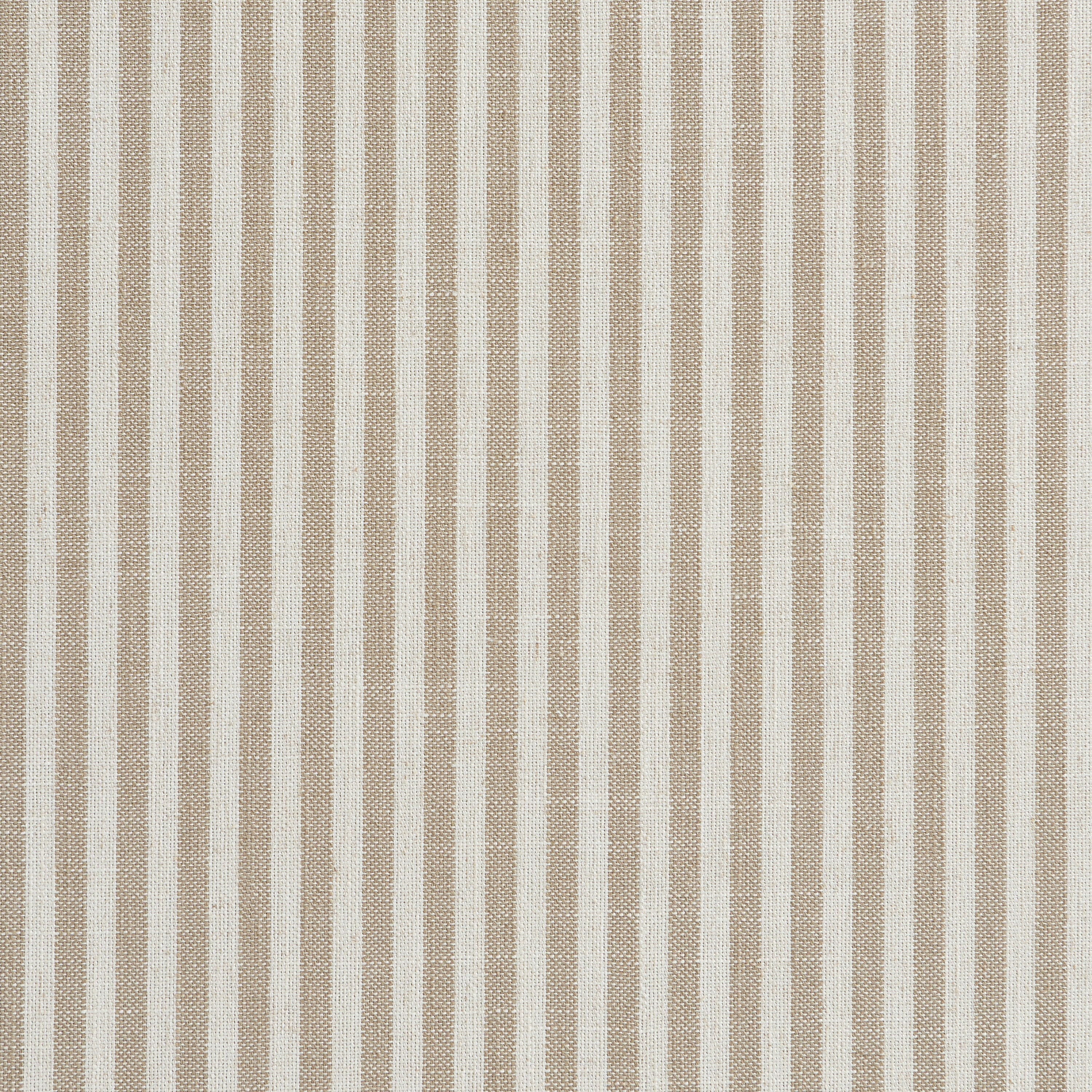 Louison - Tête De Lit - Tissu Lin Rayé - Blanc Et Beige