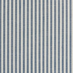 Louison - Tête De Lit - Tissu Lin Rayé - Blanc Et Bleu