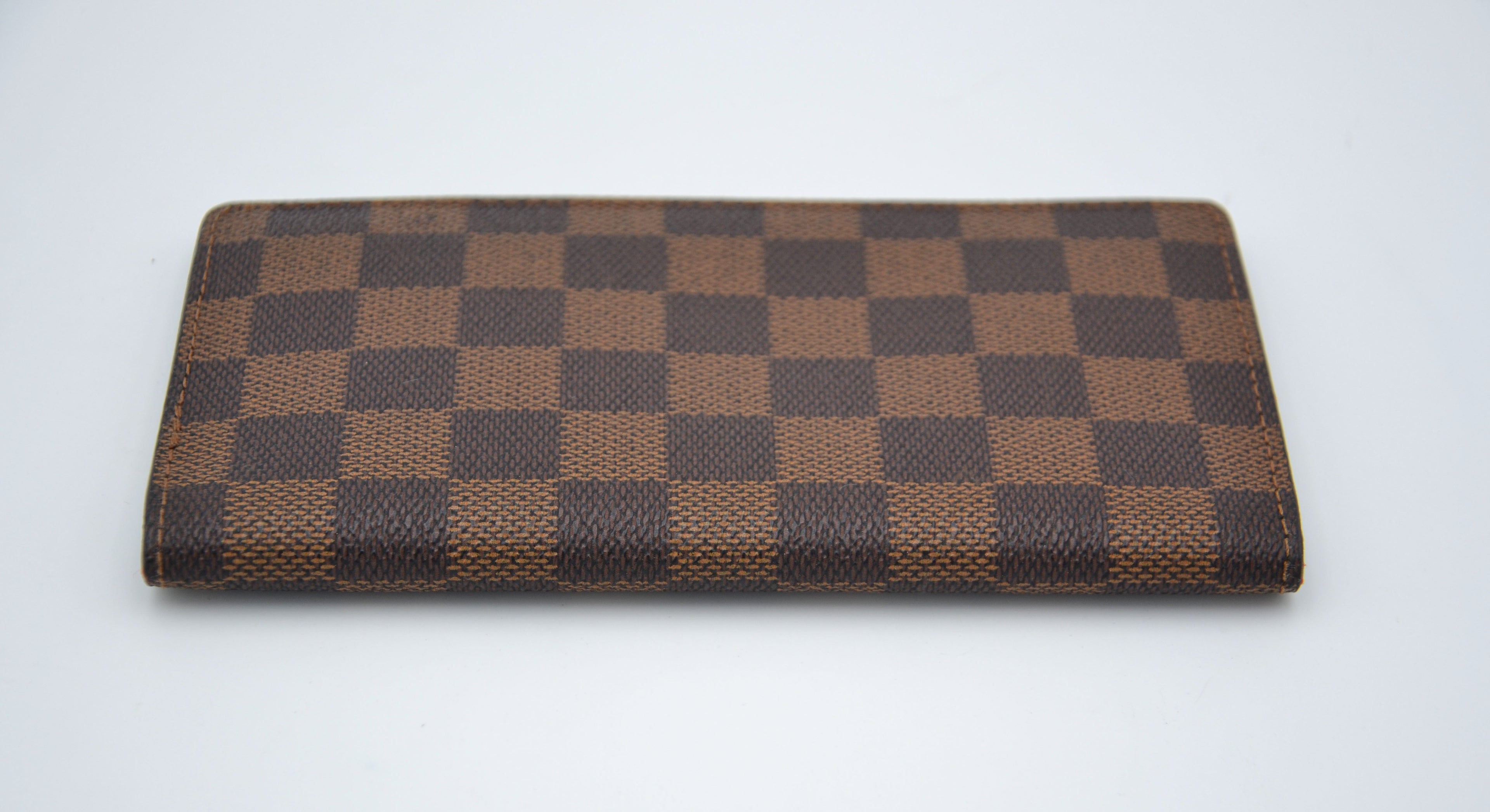 Portefeuille Louis Vuitton En Toile Enduite Damier Ebene