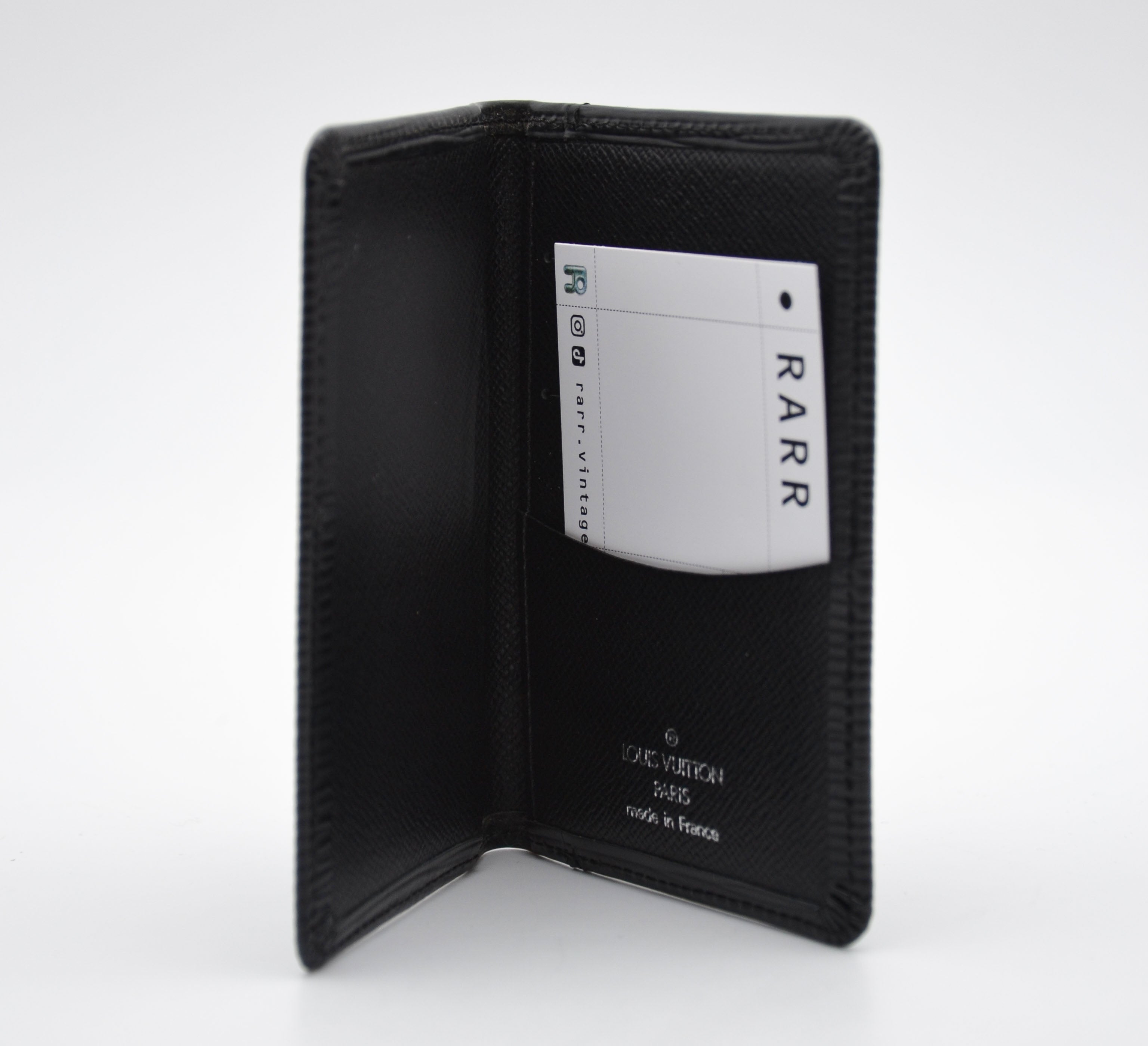 Porte-Cartes Louis Vuitton Cuir Épi Noir Unisexe