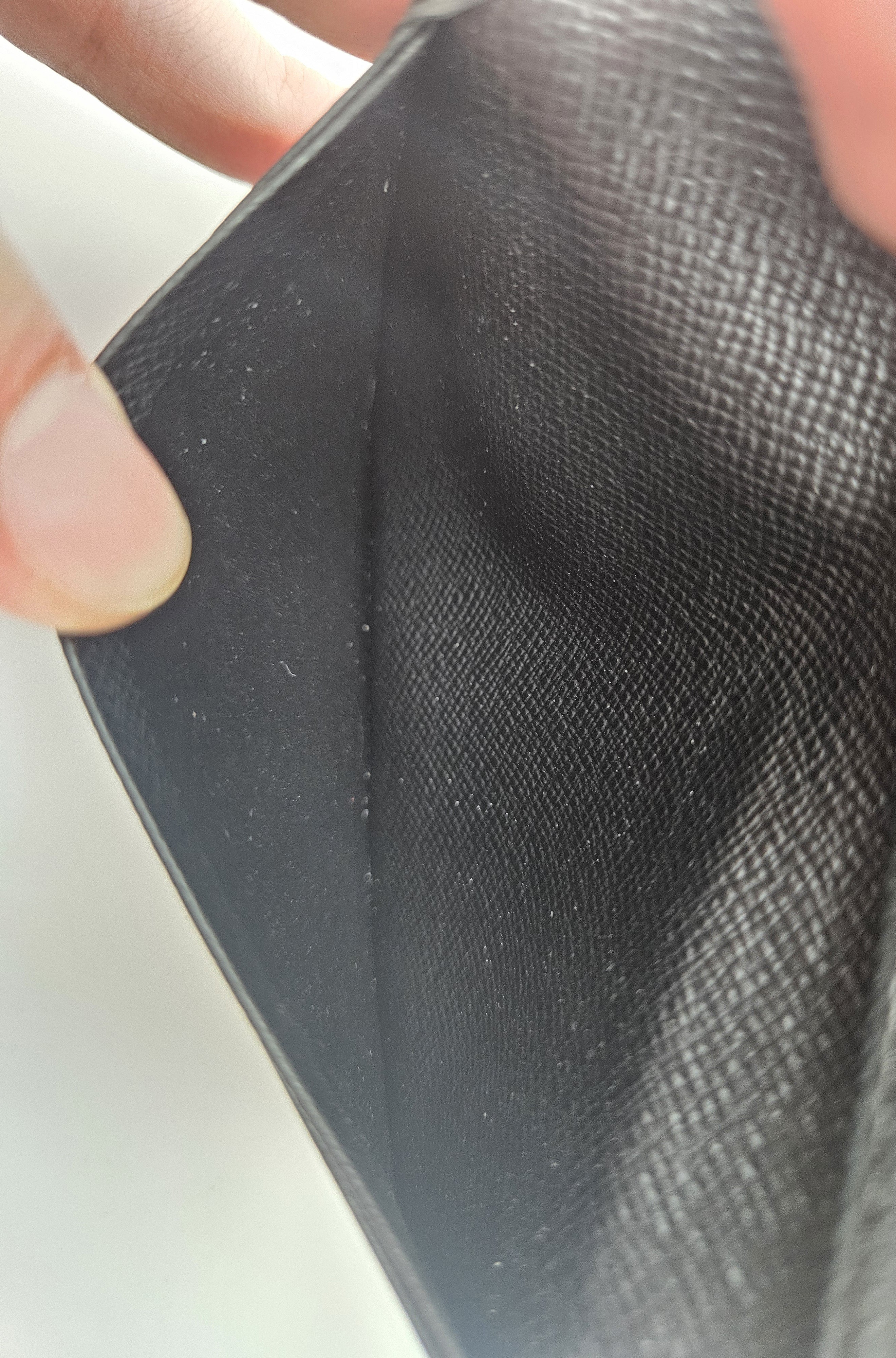 Porte-Cartes Louis Vuitton Cuir Épi Noir Unisexe
