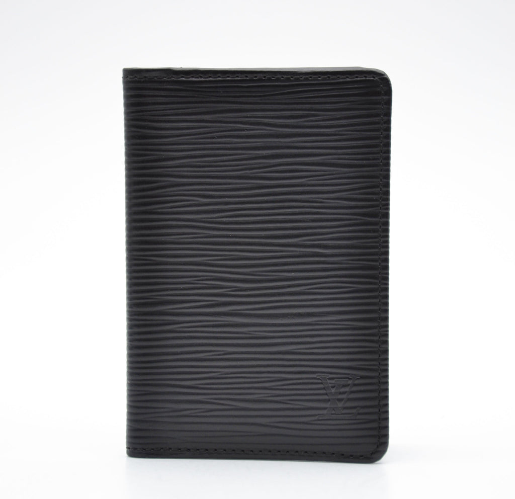 Porte-Cartes Louis Vuitton Cuir Épi Noir Unisexe