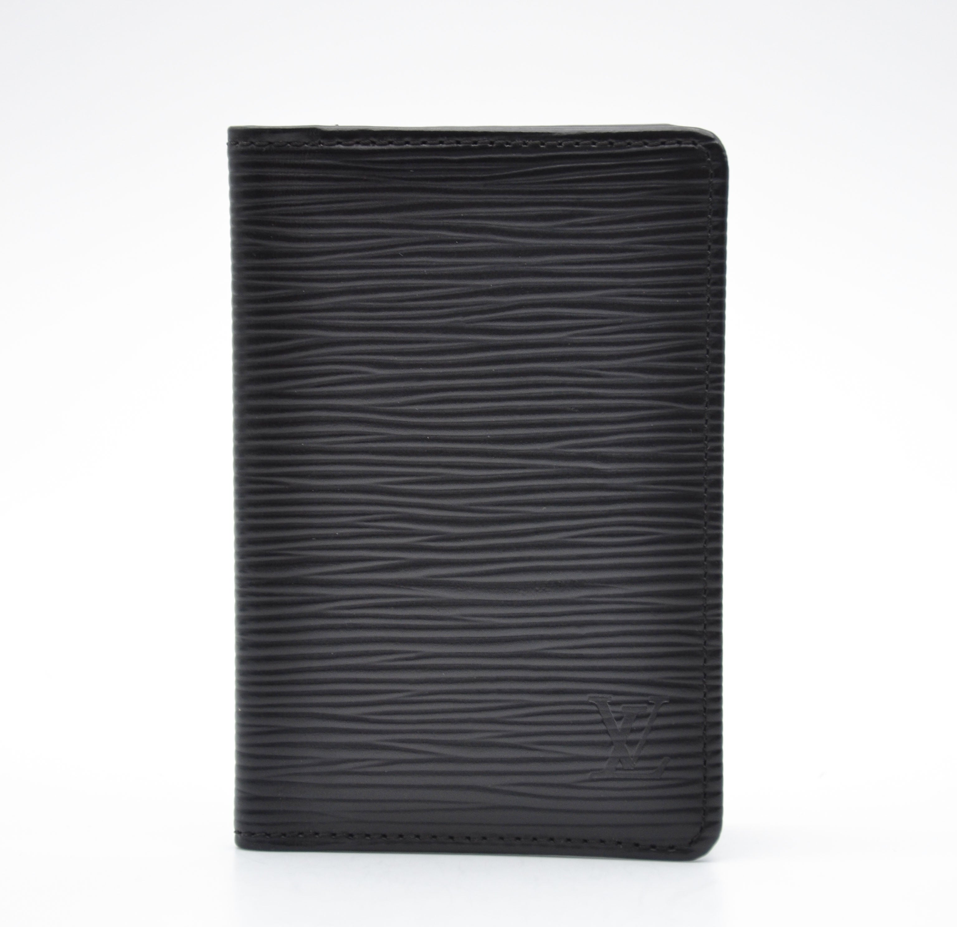 Porte-Cartes Louis Vuitton Cuir Épi Noir Unisexe