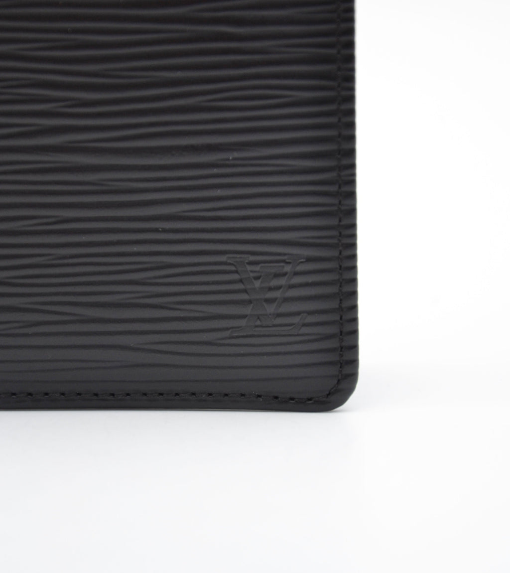 Porte-Cartes Louis Vuitton Cuir Épi Noir Unisexe