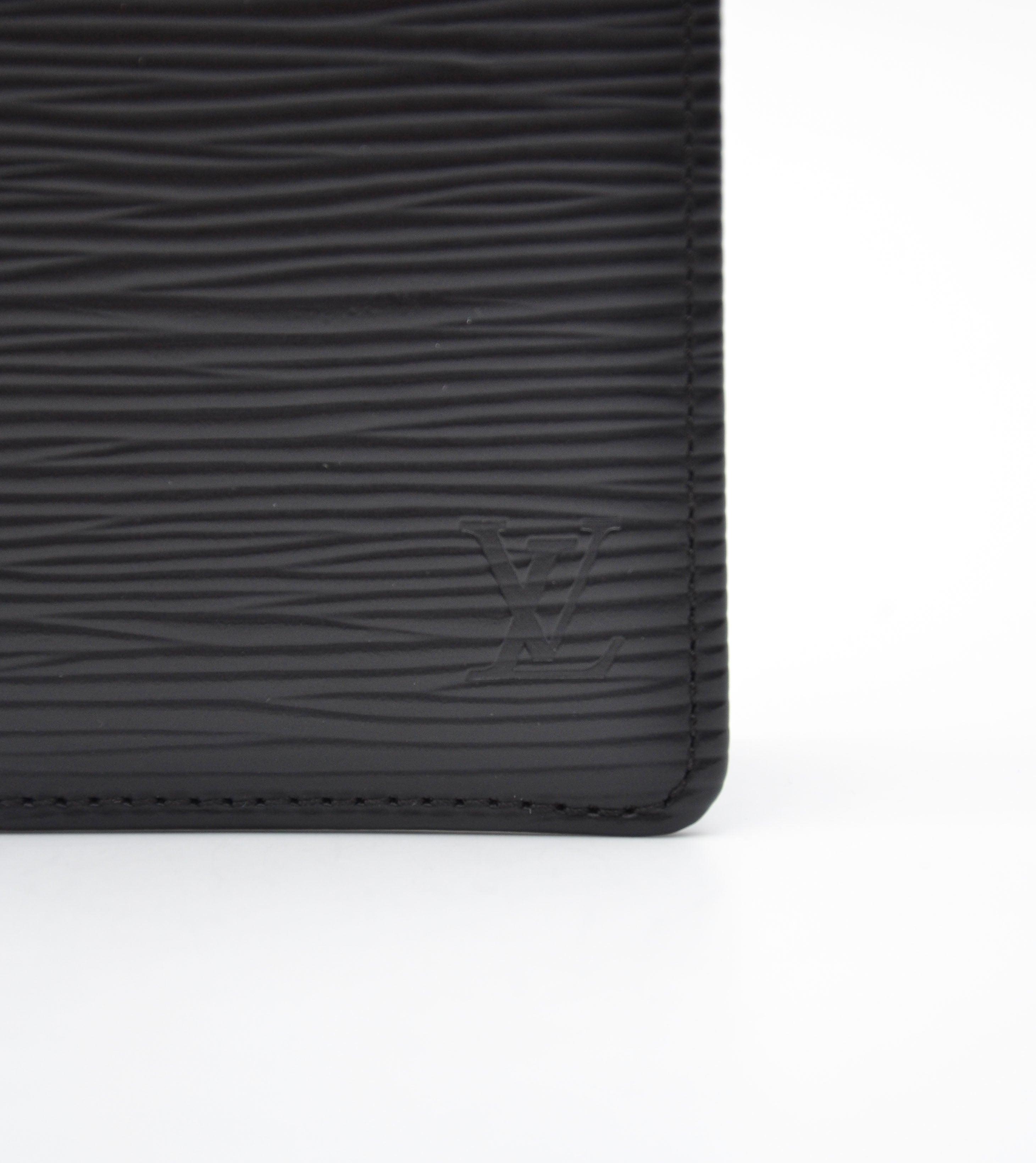 Porte-Cartes Louis Vuitton Cuir Épi Noir Unisexe