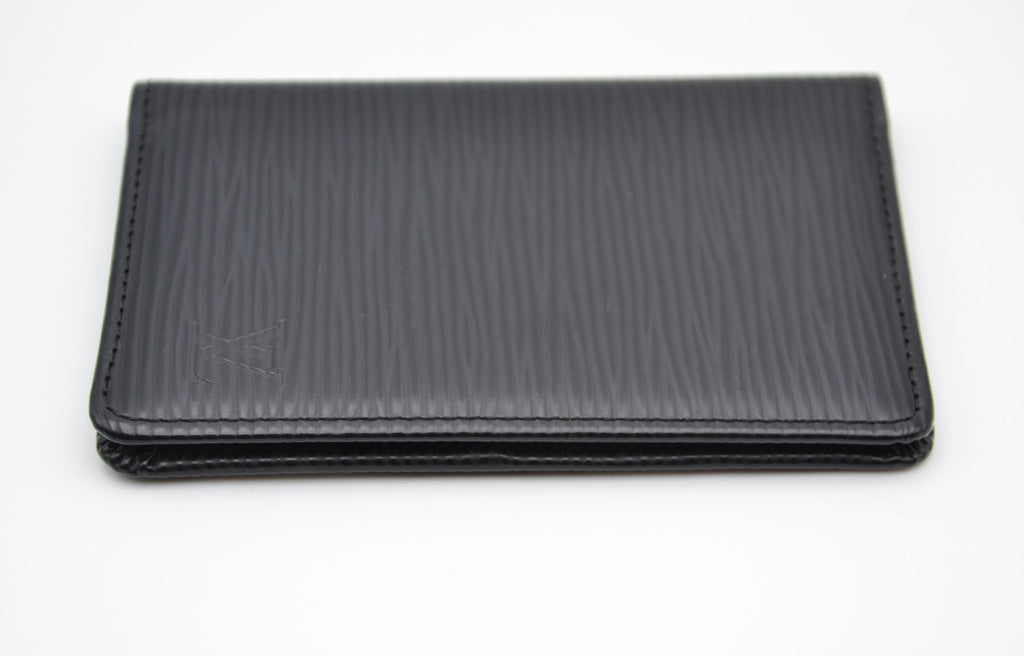 Porte-Cartes Louis Vuitton Cuir Épi Noir Unisexe