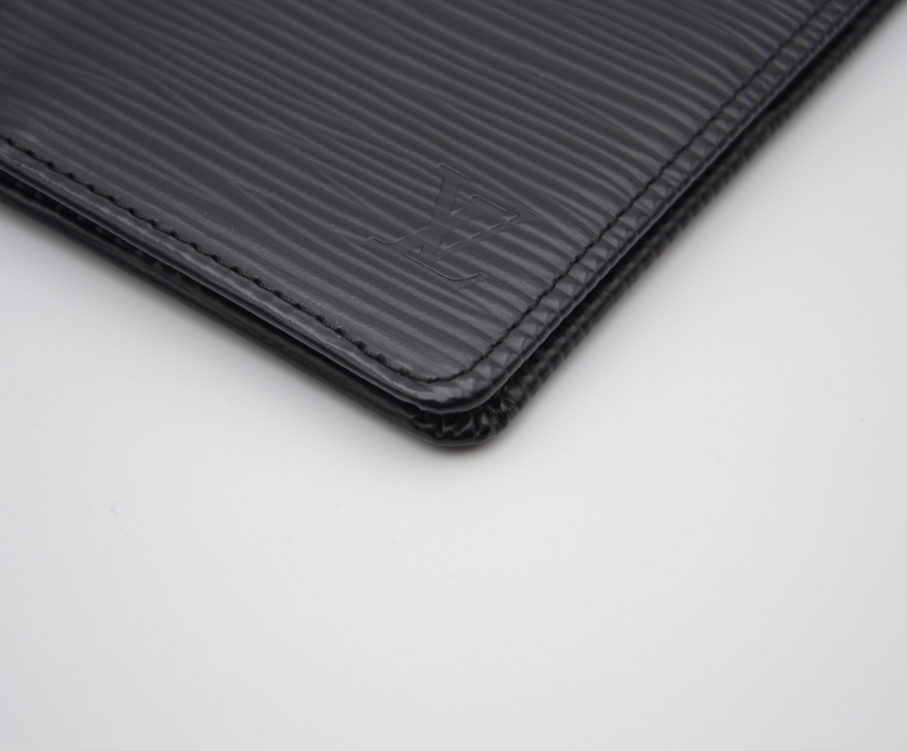 Porte-Cartes Louis Vuitton Cuir Épi Noir Unisexe