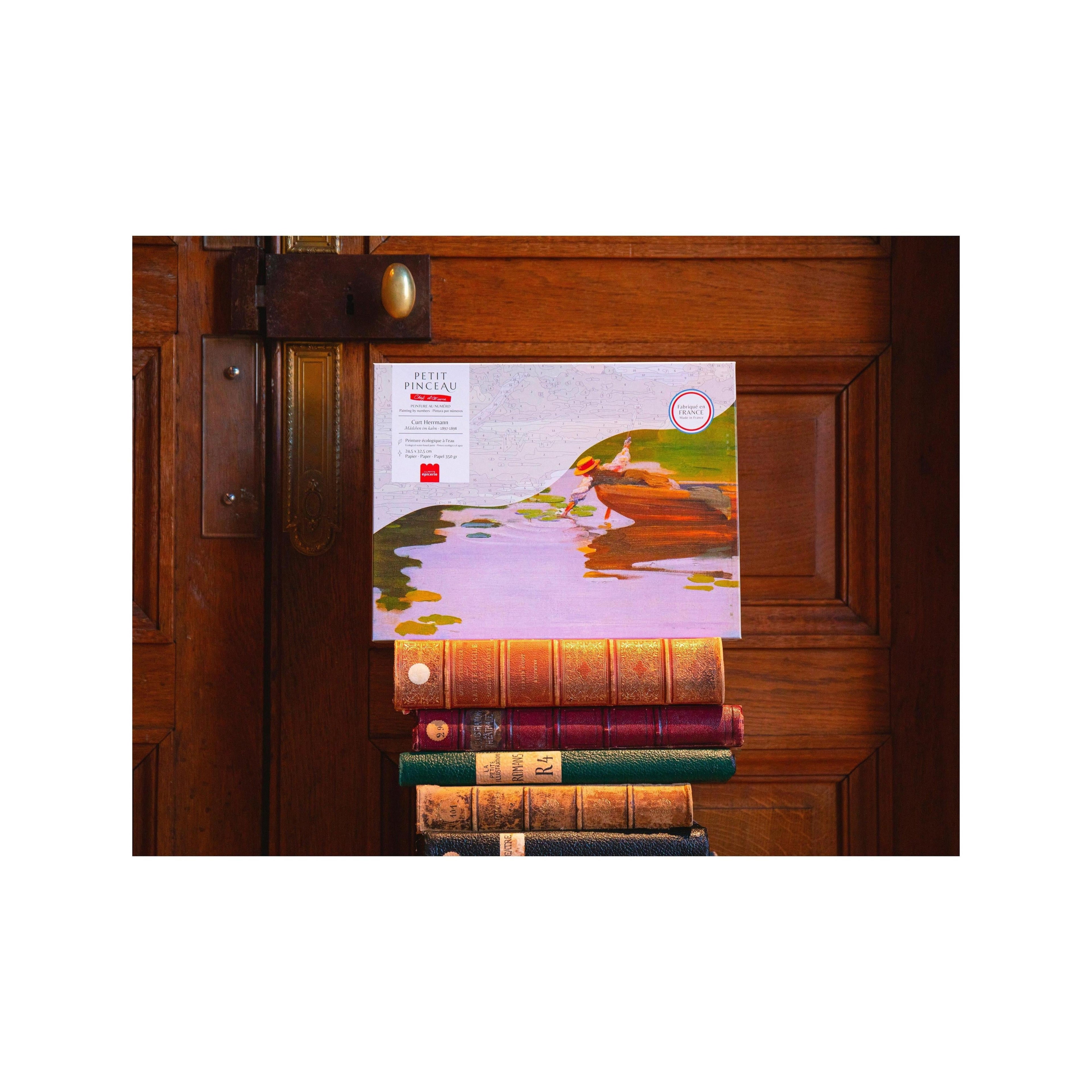 Coffret Peinture Au Numéro - Petit Pinceau - Mâdchen Im Kahn, Curt Herrmann