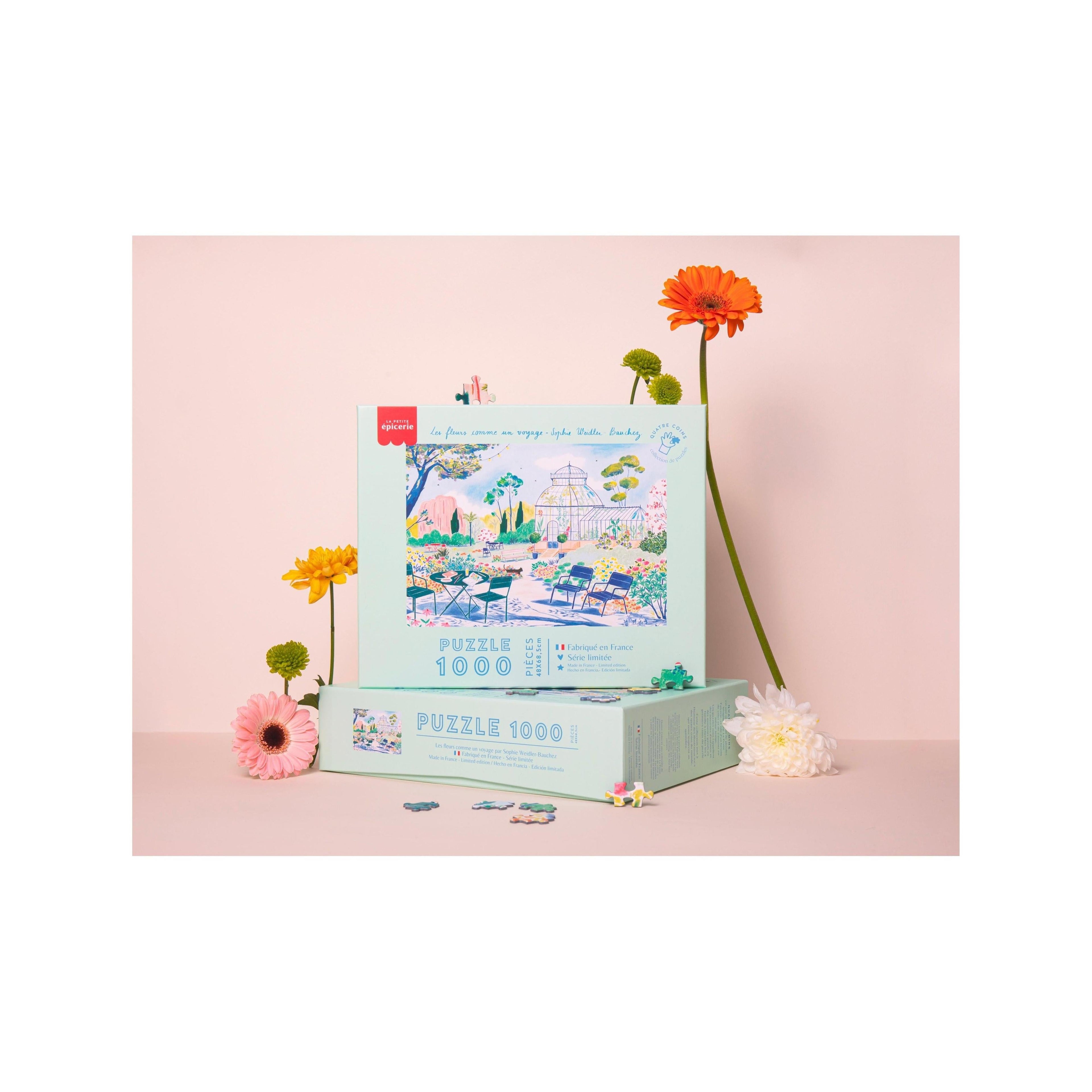 Puzzle Les Fleurs Comme Un Voyage De Sophie Weidler Bauchez - 1000 Pièces