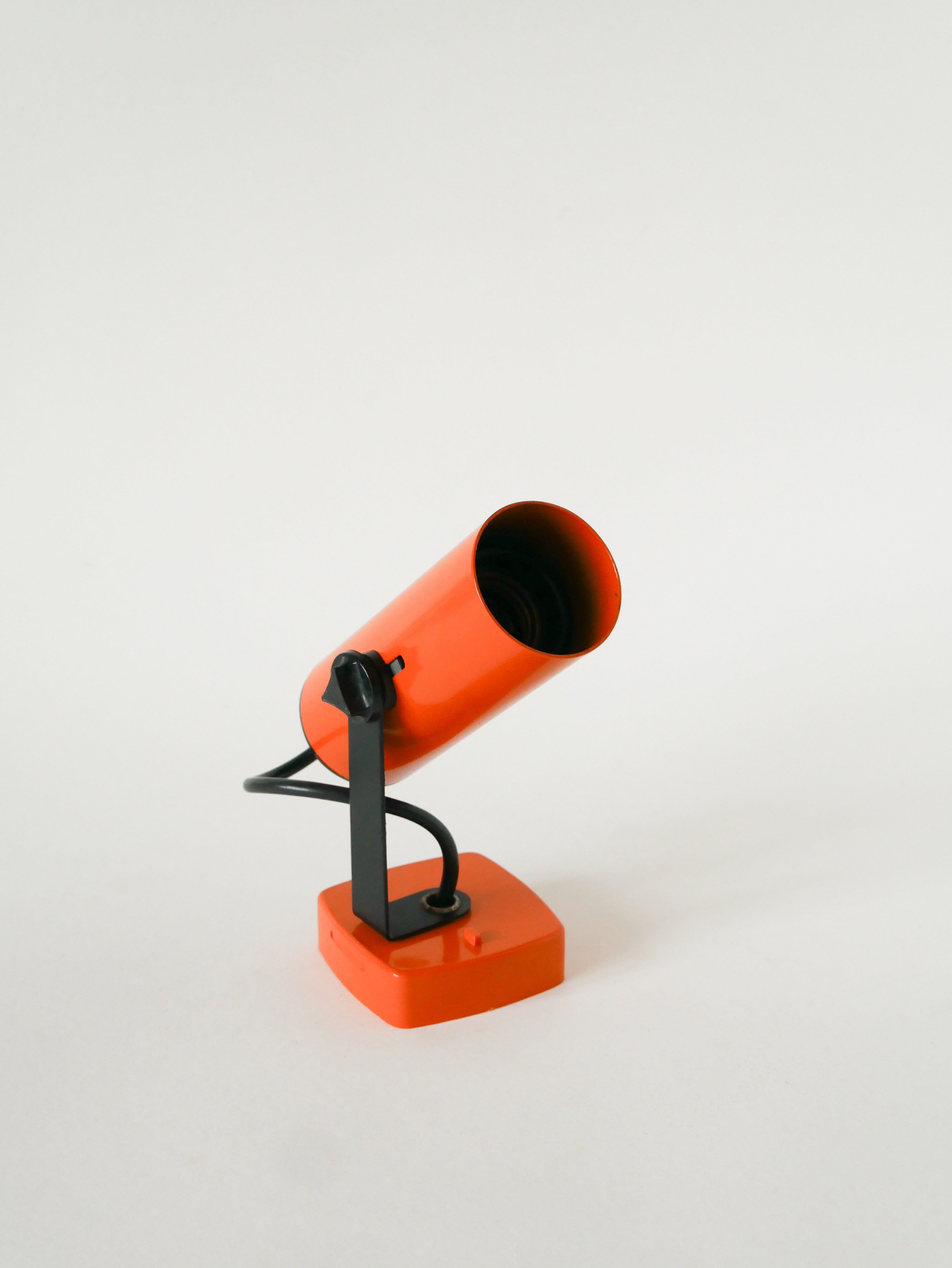 Applique Spot En Métal, Orange, 1970