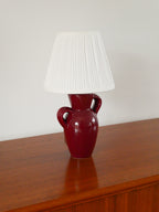 Lampe À Poser En Céramique, Bordeaux, 1960