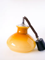 Suspension En Opaline, Jaune, 1970