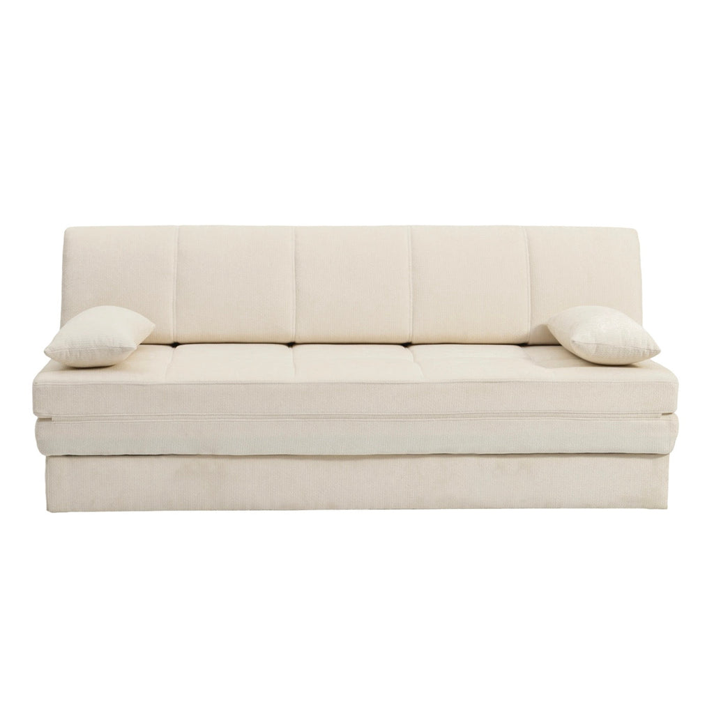 Luma - Banquette 3 Places - Tissu Chenille Beige