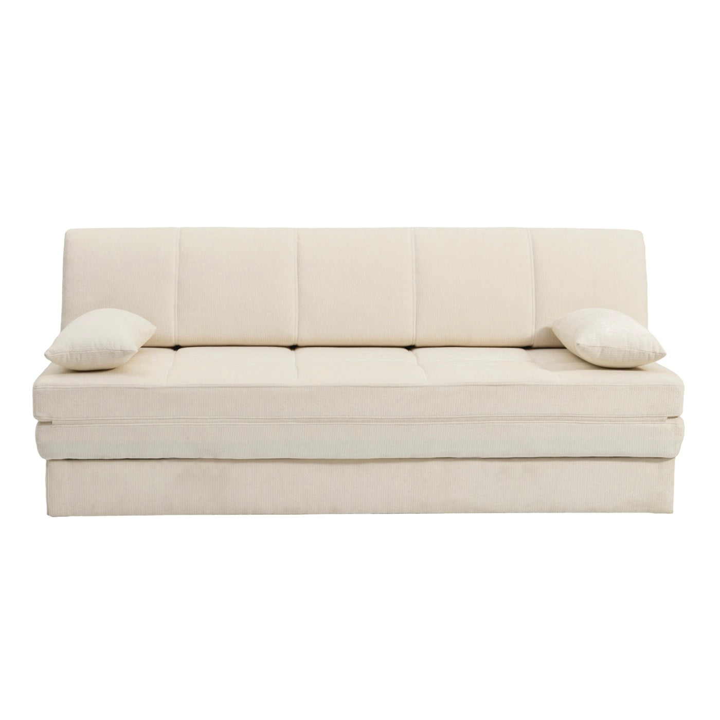 Luma - Banquette 3 Places - Tissu Chenille Beige