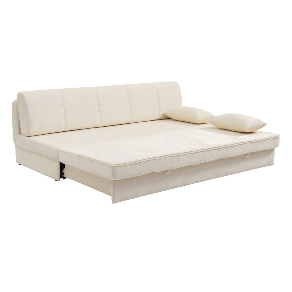 Luma - Banquette 3 Places - Tissu Chenille Beige