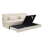 Luma - Banquette 3 Places - Tissu Chenille Beige