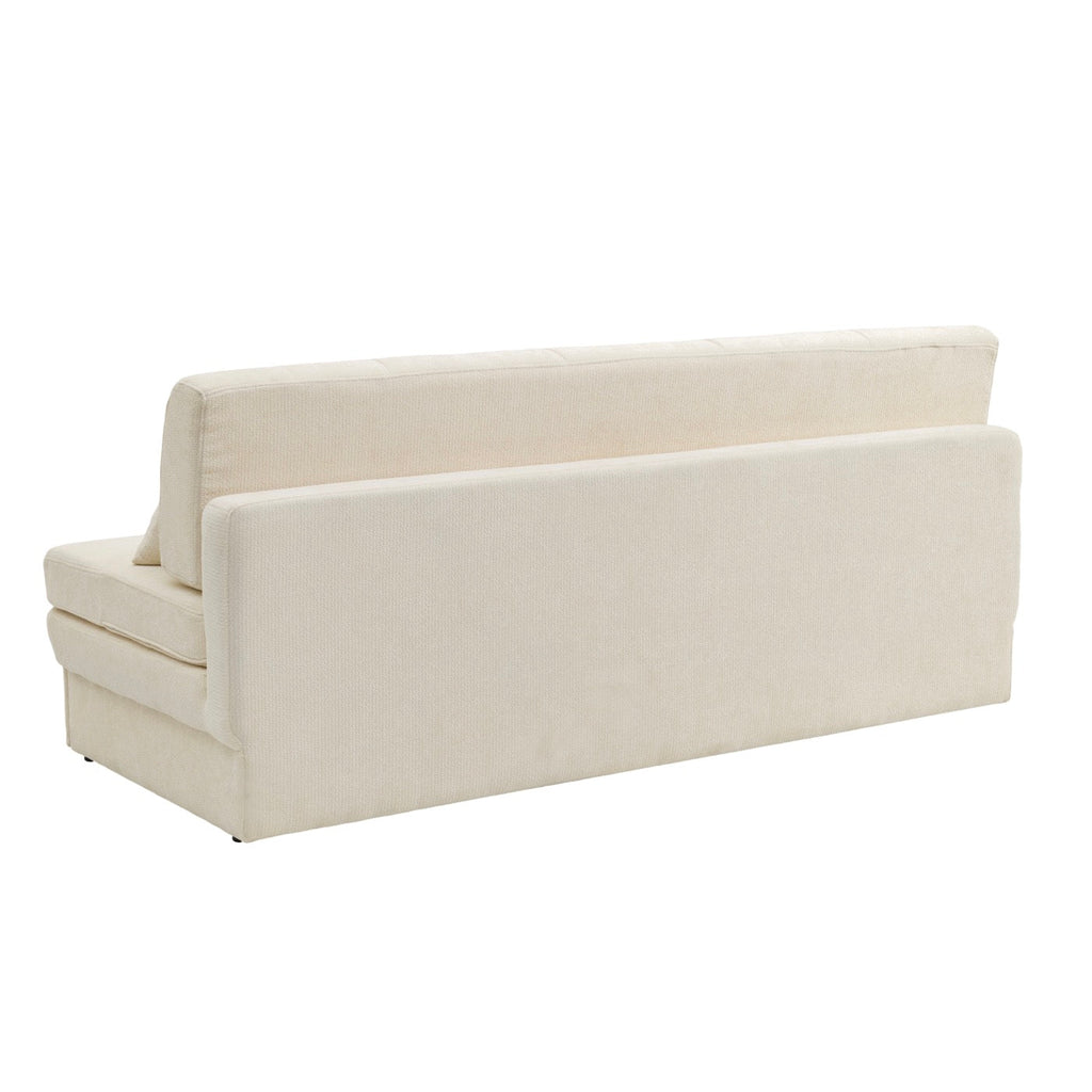 Luma - Banquette 3 Places - Tissu Chenille Beige
