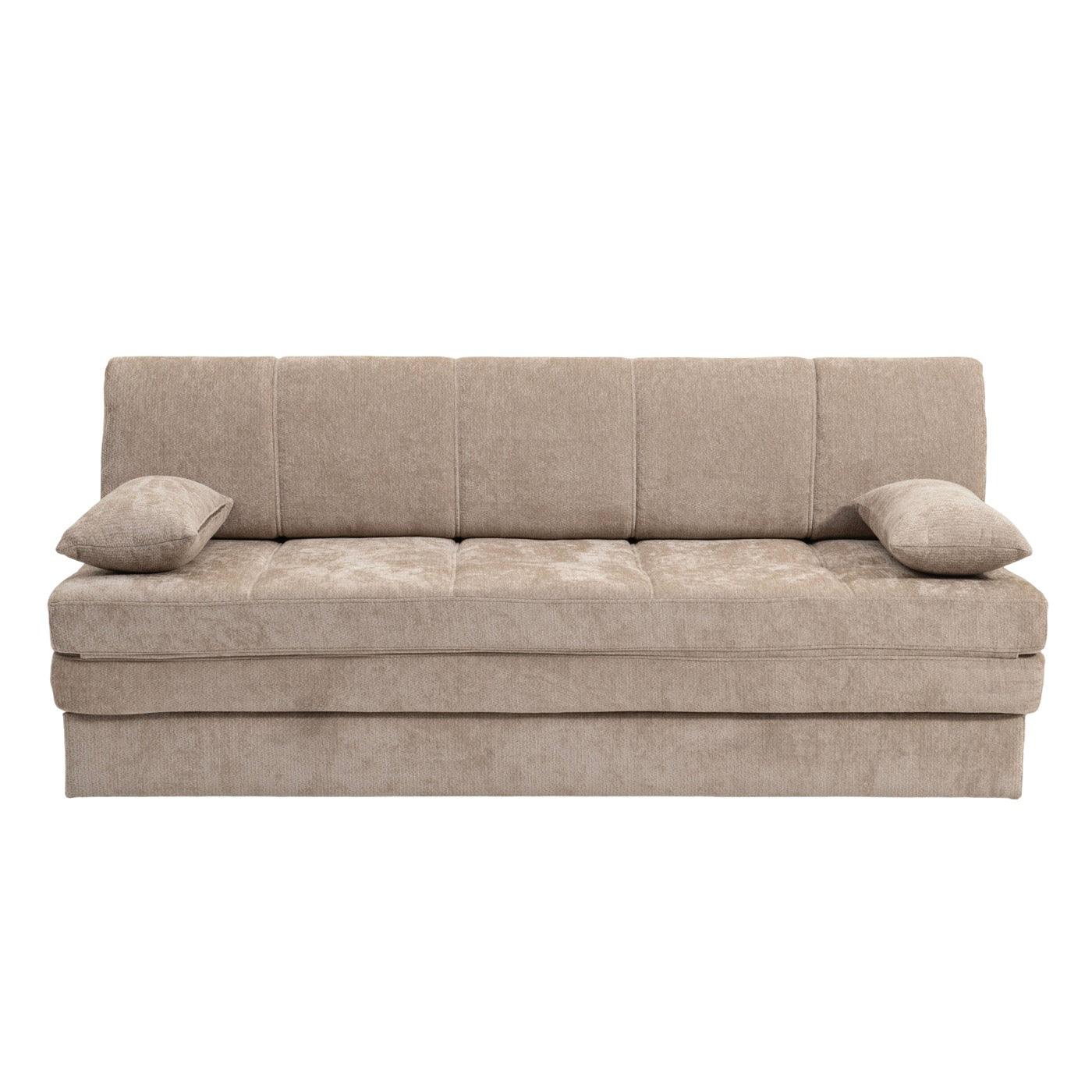 Luma - Banquette 3 Places - Tissu Chenille Marron