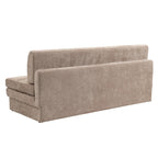 Luma - Banquette 3 Places - Tissu Chenille Marron