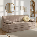Luma - Banquette 3 Places - Tissu Chenille Marron