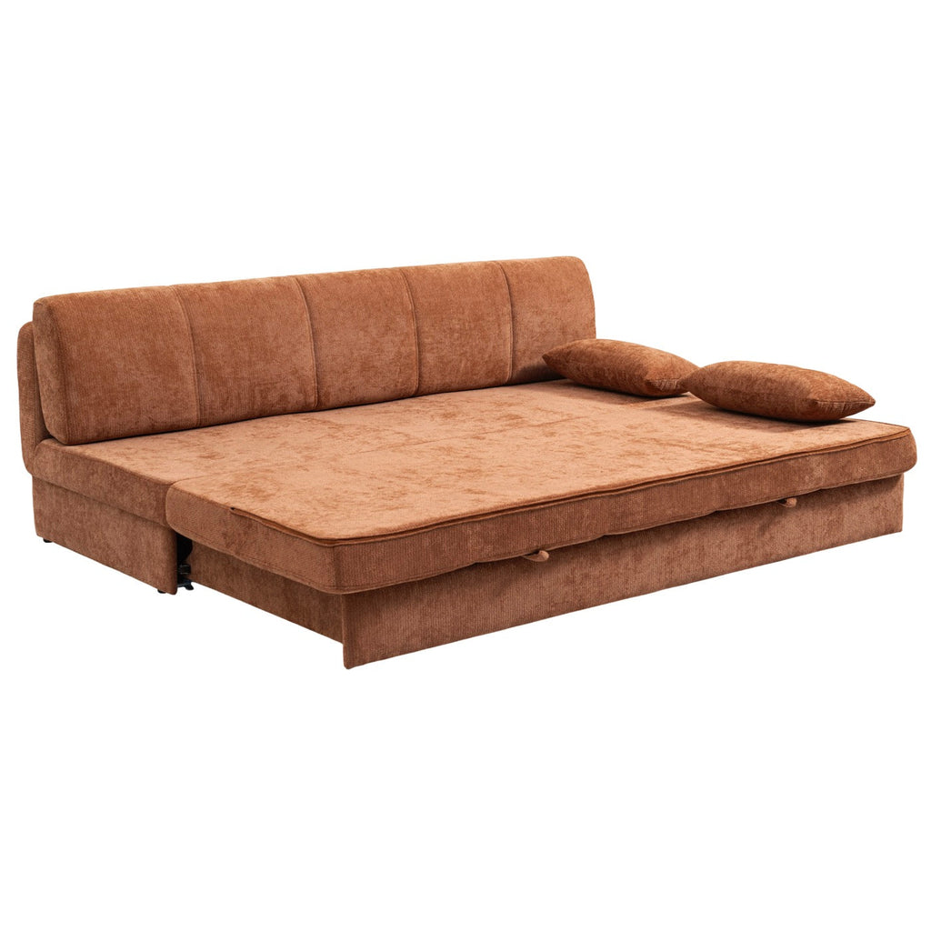 Luma - Banquette 3 Places - Tissu Chenille Terracotta
