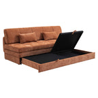 Luma - Banquette 3 Places - Tissu Chenille Terracotta