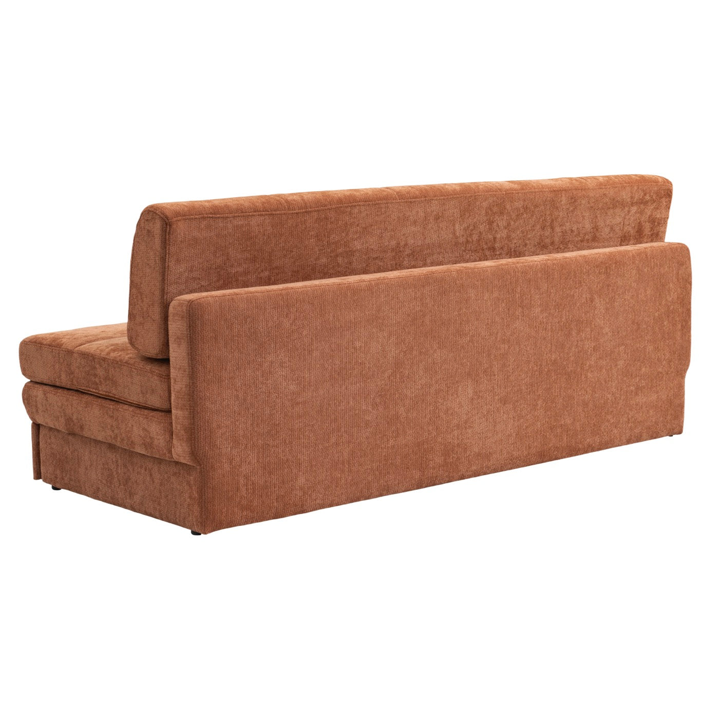 Luma - Banquette 3 Places - Tissu Chenille Terracotta