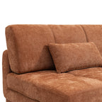 Luma - Banquette 3 Places - Tissu Chenille Terracotta