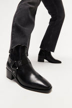 CITY - Luna-Cuir Lisse Noir