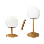 Luny - Lampe De Table Sans Fil - Bois - Bois