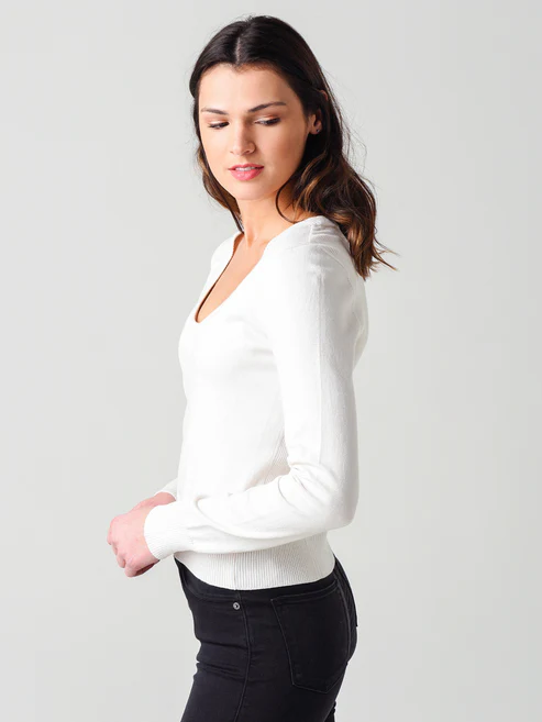 Pull Luxe U Neck - Off White