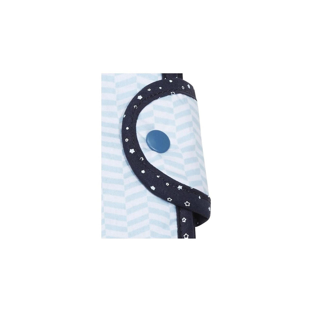 Protege Carnet De Sante En Coton Bleu