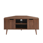 Lyna - Meuble Tv D'Angle - Effet Noyer