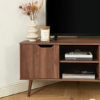 Lyna - Meuble Tv D'Angle - Effet Noyer
