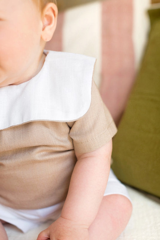Blouse & Short L'Explorateur - Sable - À Personnaliser