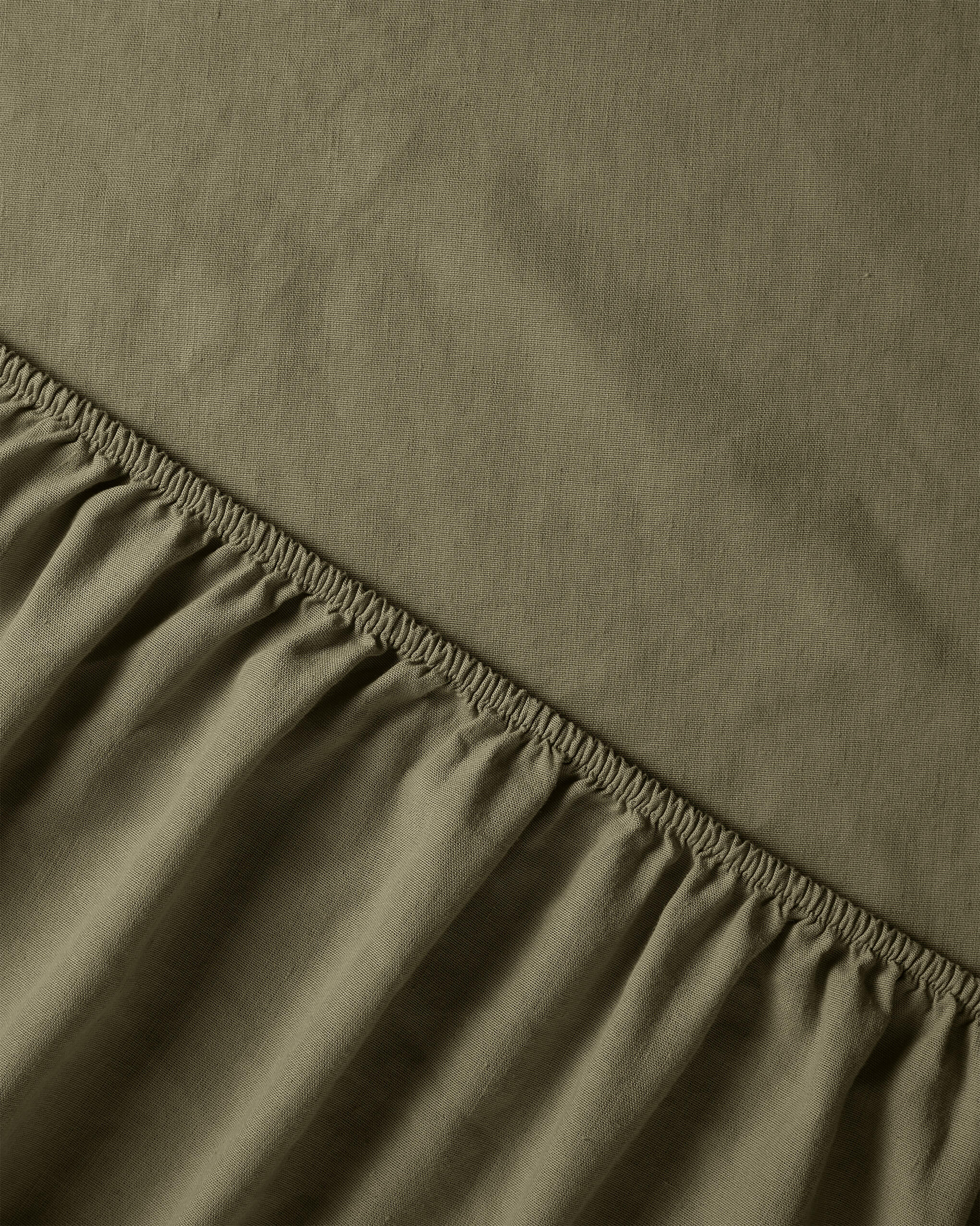 Hoeslaken Linnen Army Green - SUITE702