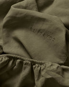 Hoeslaken Linnen Army Green - SUITE702