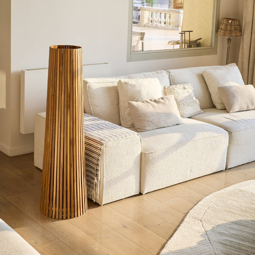 Tecka - Décoration Lumineuse Solaire - Bois - Bois