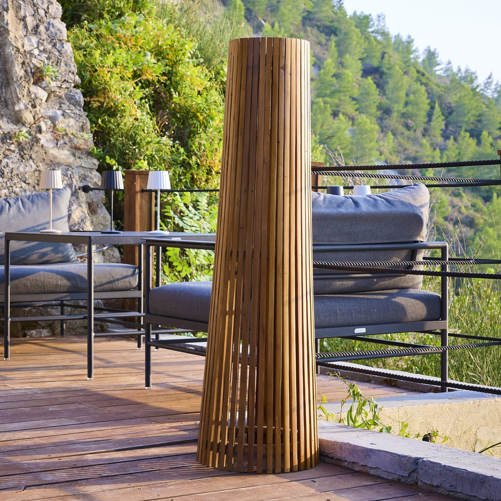 Tecka - Décoration Lumineuse Solaire - Bois - Bois