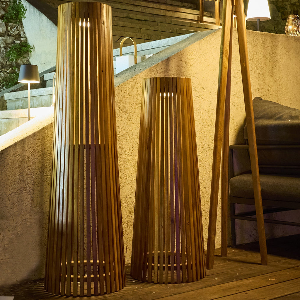 Tecka - Décoration Lumineuse Solaire - Bois - Bois
