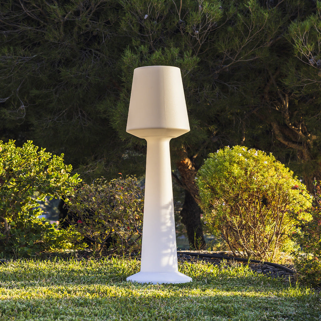 Austral - Lampadaire Sans Fil - Polyéthylène - Blanc