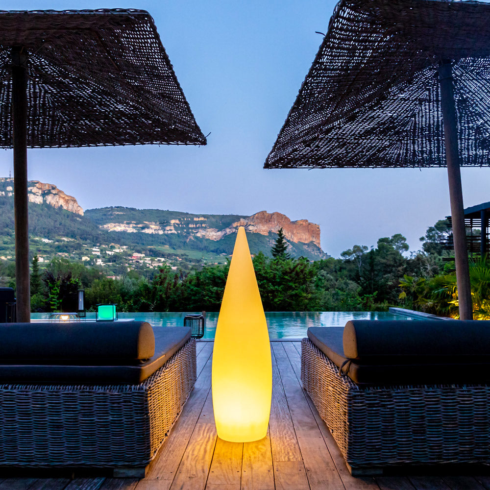 Classy - Lampadaire Solaire - Polyéthylène - Blanc